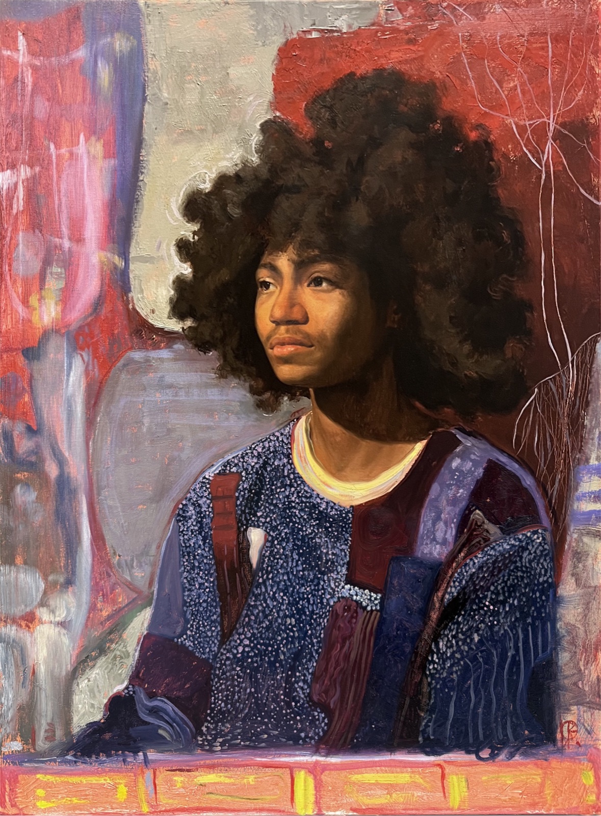 Portrait of Alex - Best of Show award-winning classical realist oil painting by Karolina Zakharova